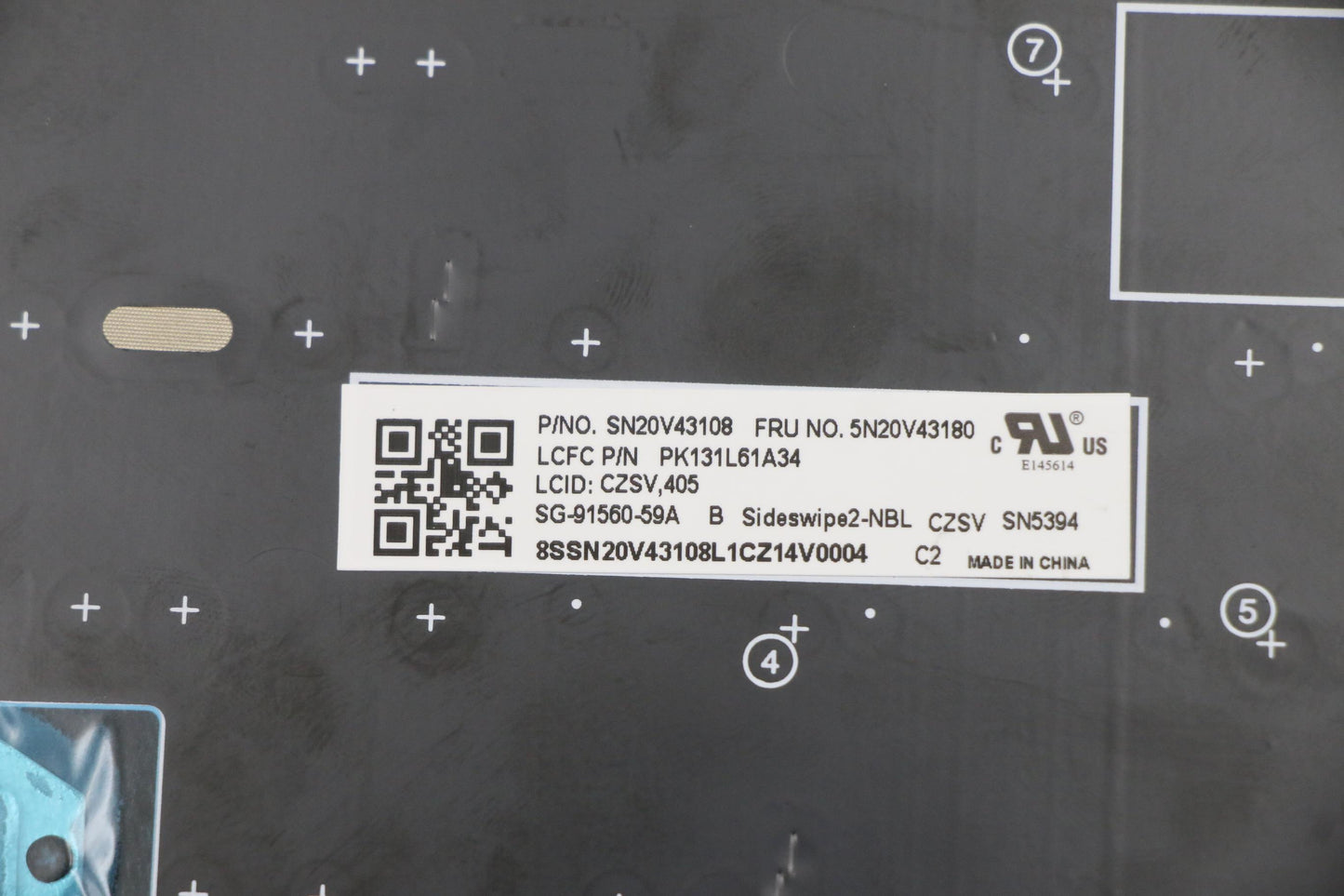 Lenovo Cmsk-Cs20,Bk-Nbl,Ltn,Cze/Slk - 5N20V43180