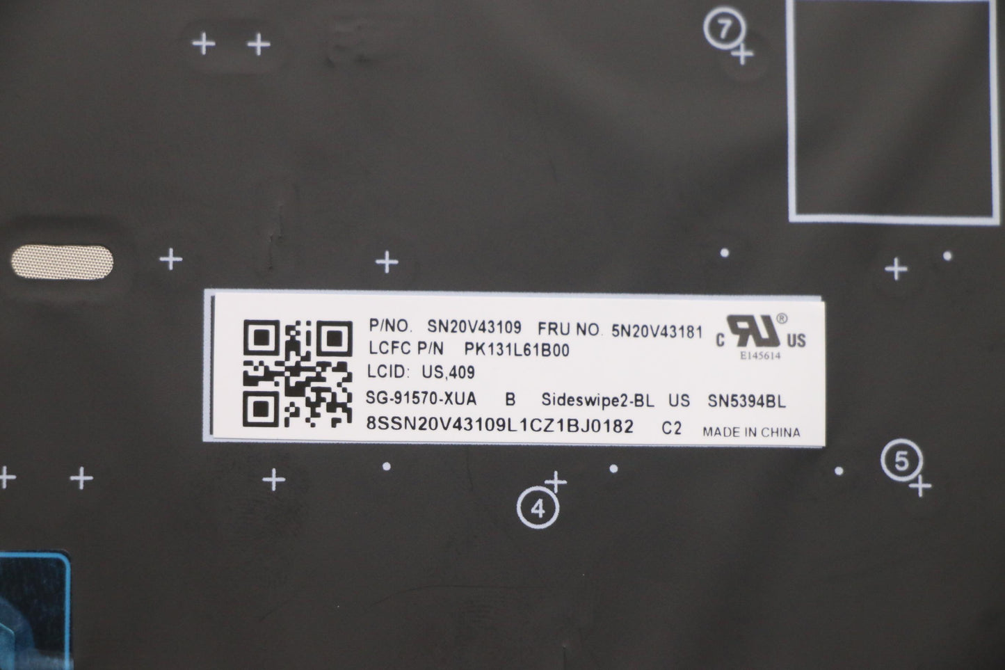 Lenovo Cmsk-Cs20,Bk-Bl,Ltn,Eng - 5N20V43181
