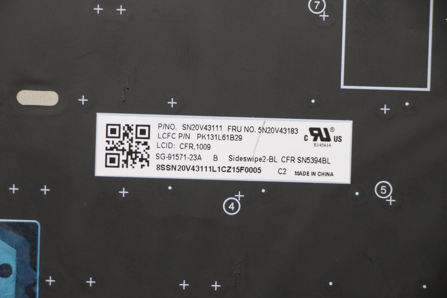 Lenovo Cmsk-Cs20,Bk-Bl,Ltn,058 Fra - 5N20V43183