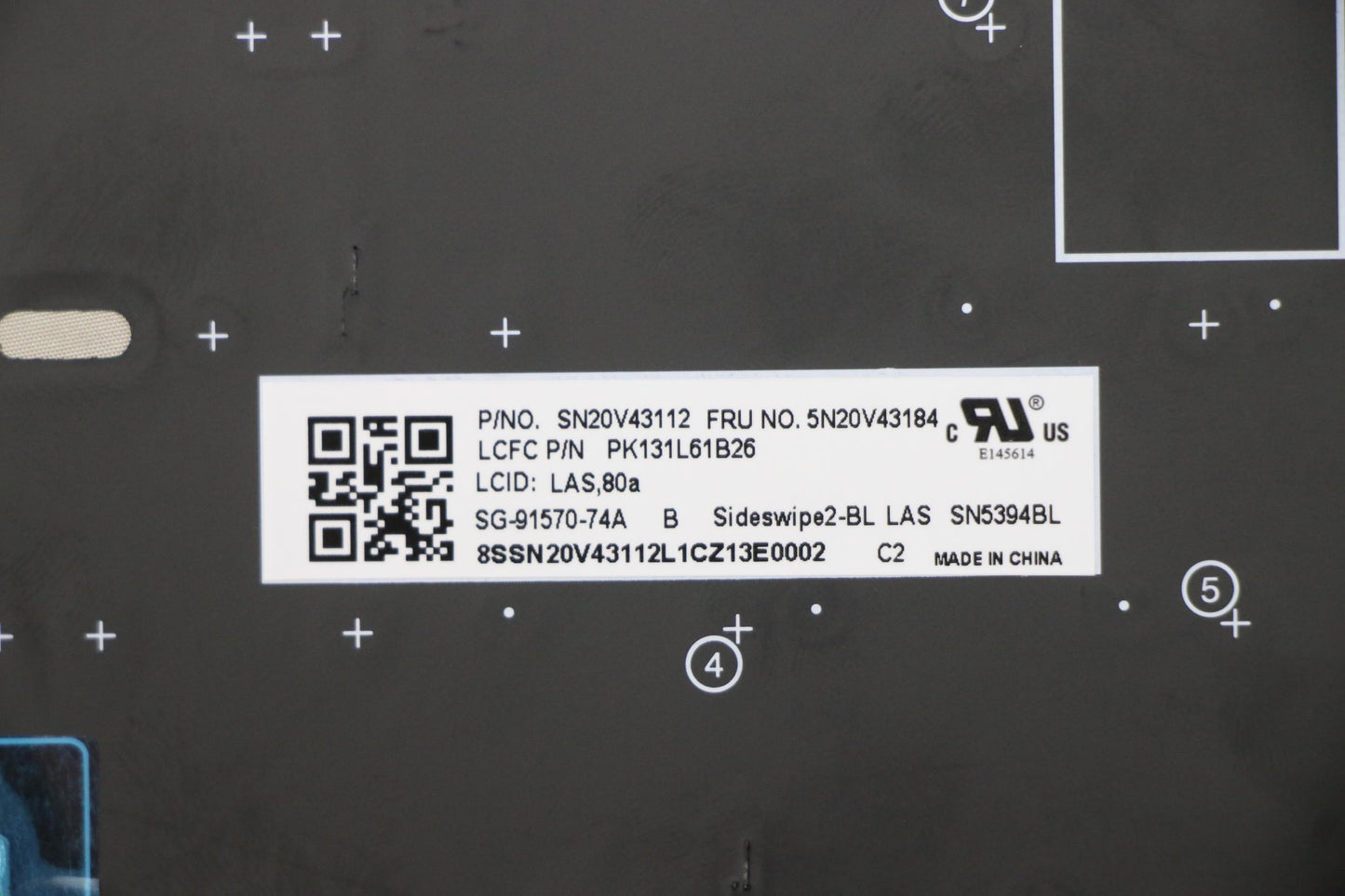 Lenovo Cmsk-Cs20,Bk-Bl,Ltn,La Spa - 5N20V43184