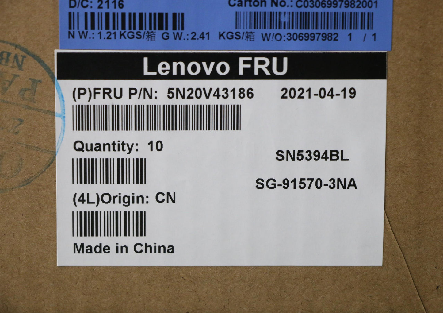 Lenovo Cmsk-Cs20,Bk-Bl,Ltn,Ara - 5N20V43186
