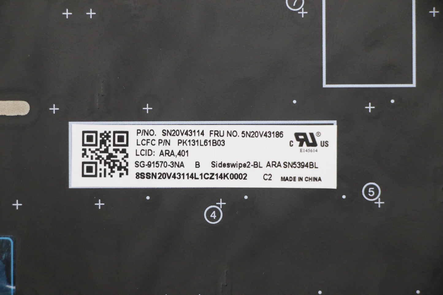 Lenovo Cmsk-Cs20,Bk-Bl,Ltn,Ara - 5N20V43186