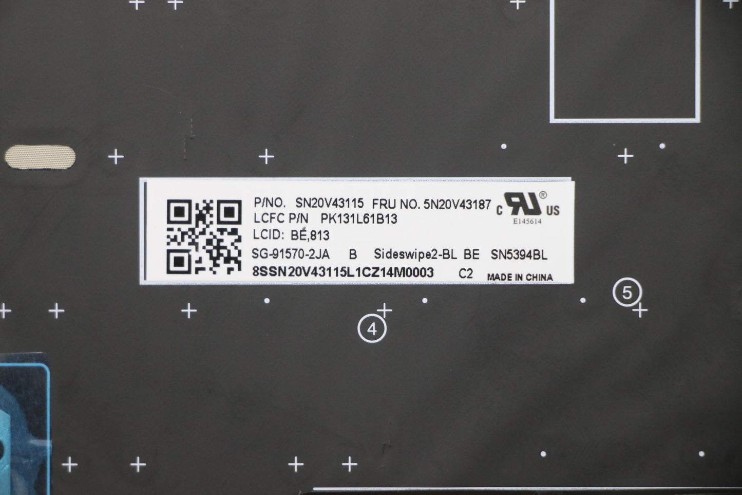 Lenovo Cmsk-Cs20,Bk-Bl,Ltn,Bel - 5N20V43187
