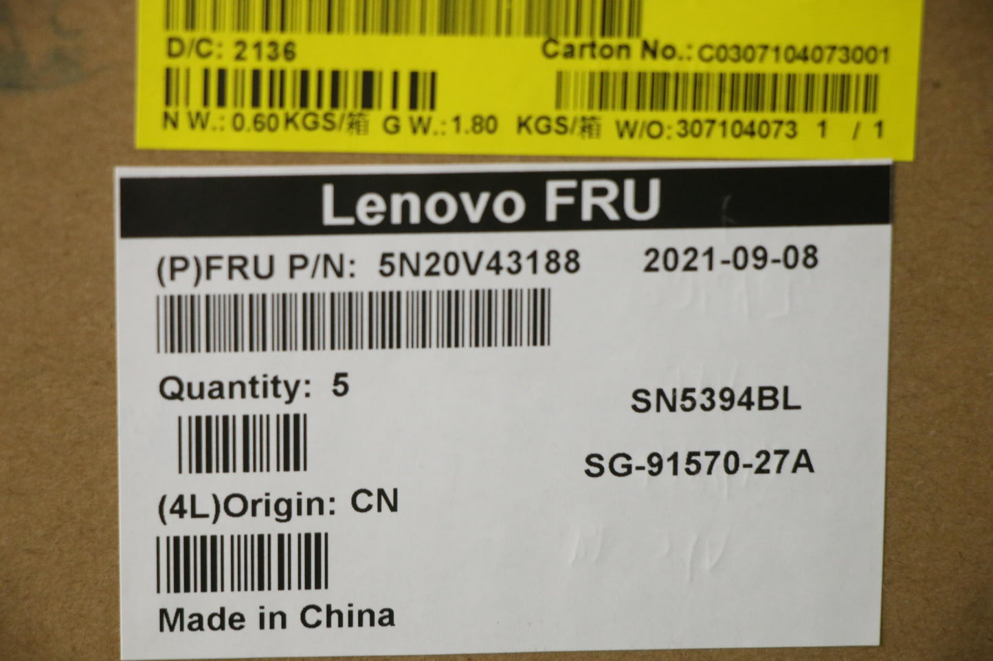 Lenovo Cmsk-Cs20,Bk-Bl,Ltn,Bul - 5N20V43188