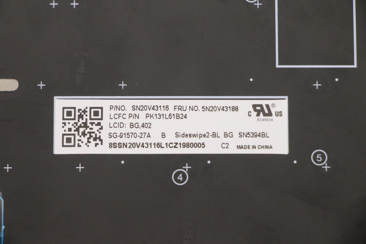 Lenovo Cmsk-Cs20,Bk-Bl,Ltn,Bul - 5N20V43188
