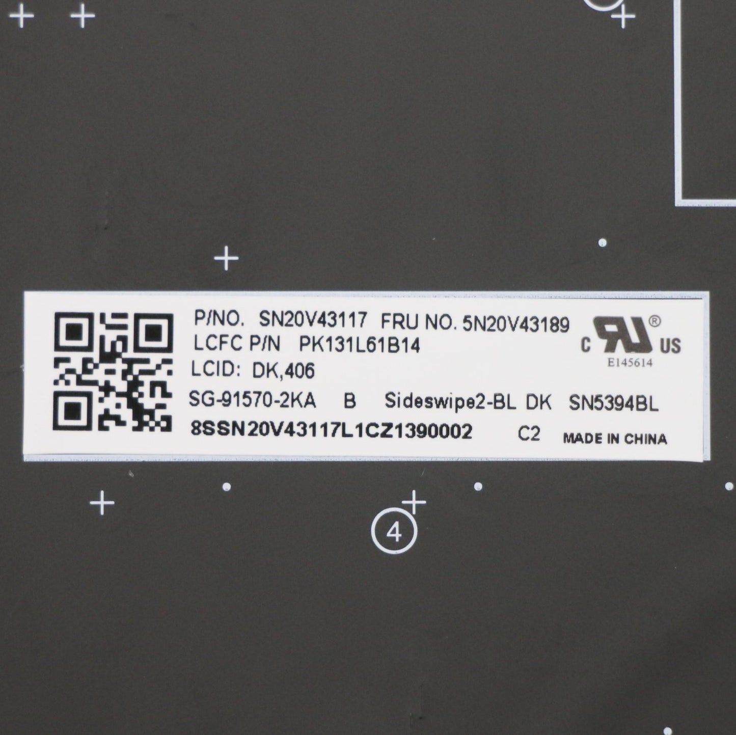 Lenovo Cmsk-Cs20,Bk-Bl,Ltn,Den - 5N20V43189