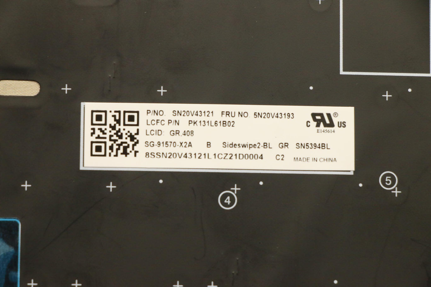 Lenovo Cmsk-Cs20,Bk-Bl,Ltn,Gre - 5N20V43193