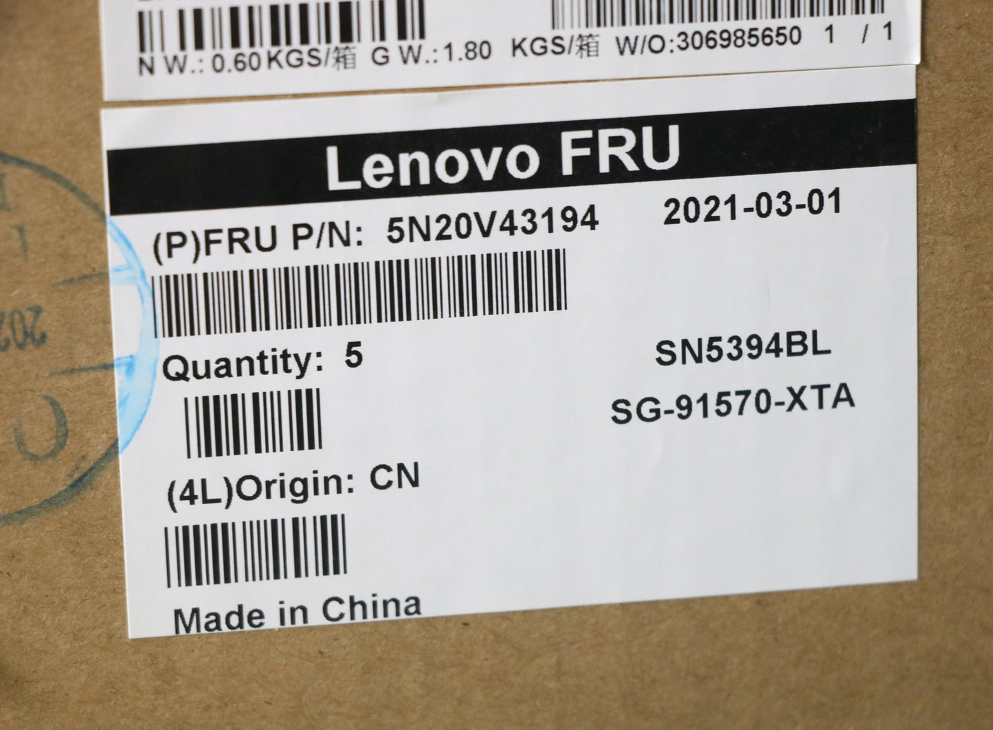 Lenovo Cmsk-Cs20,Bk-Bl,Ltn,Hbw - 5N20V43194
