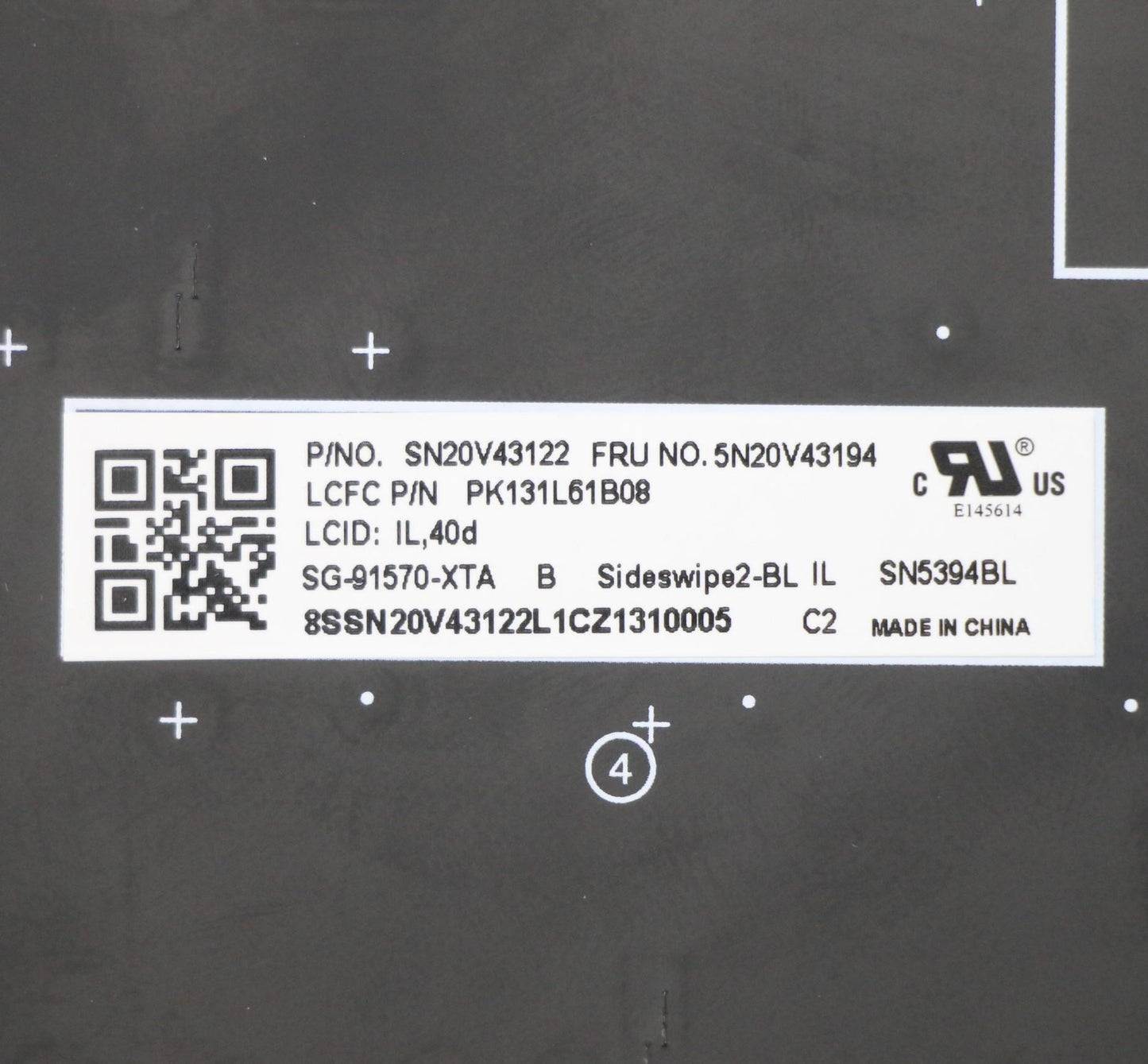 Lenovo Cmsk-Cs20,Bk-Bl,Ltn,Hbw - 5N20V43194