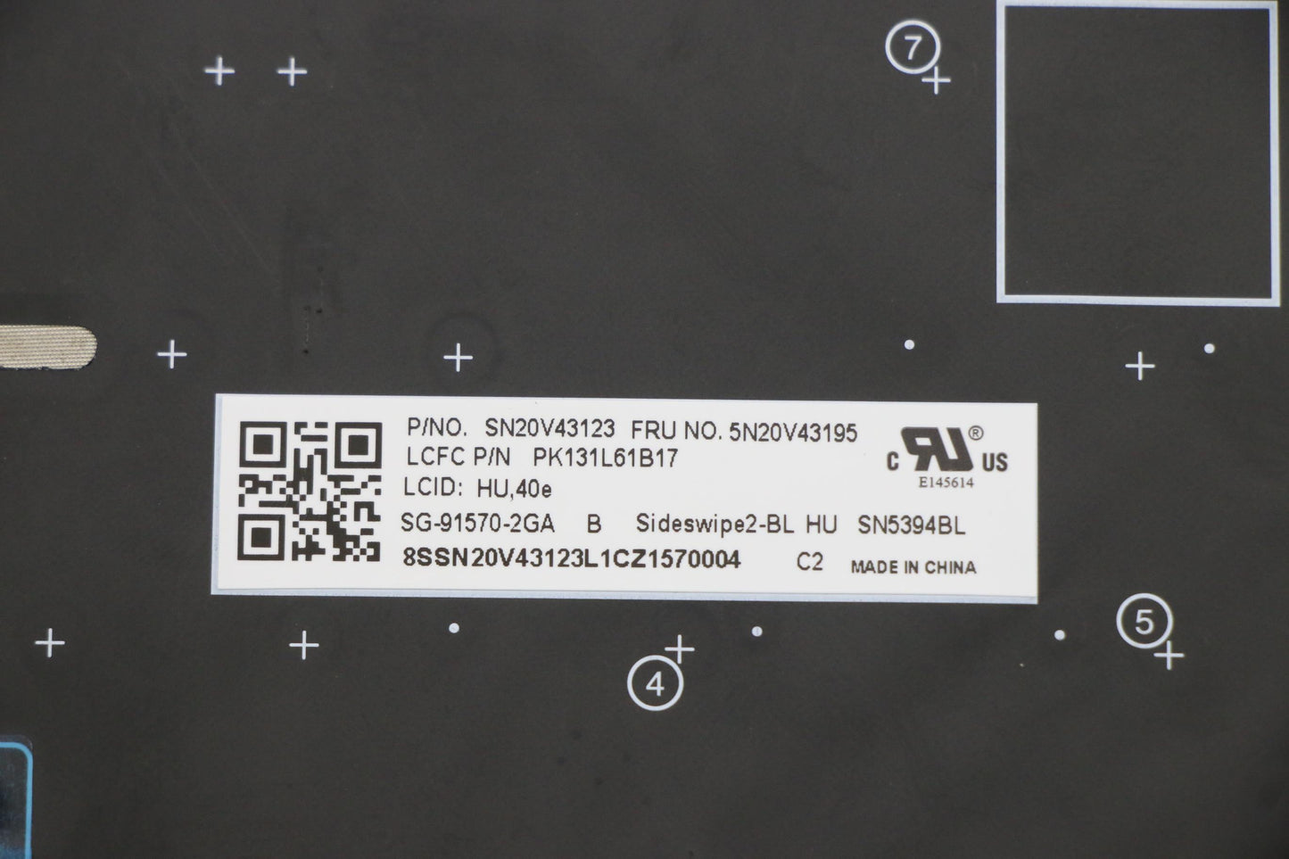 Lenovo Cmsk-Cs20,Bk-Bl,Ltn,Hun - 5N20V43195