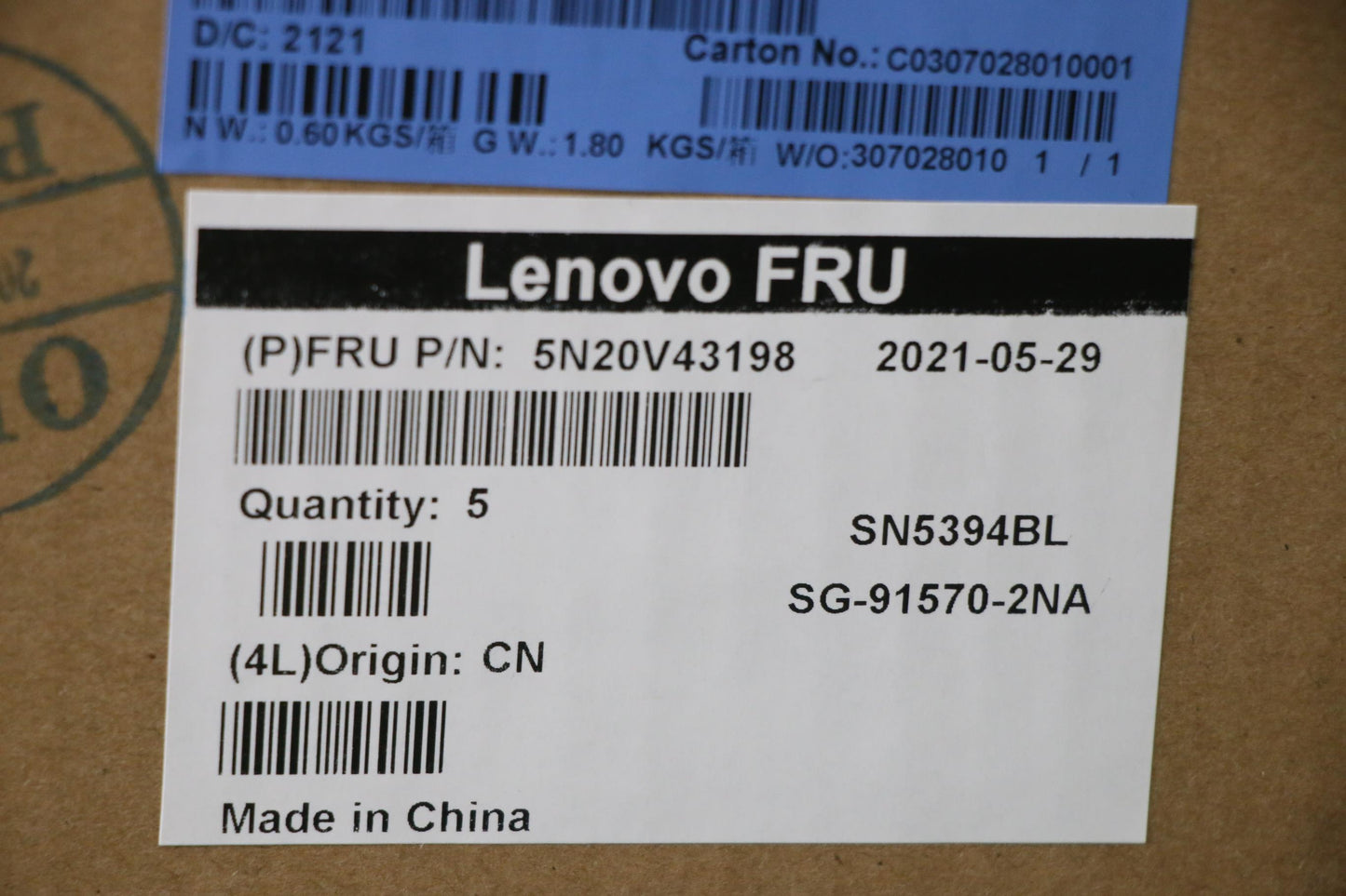 Lenovo Cmsk-Cs20,Bk-Bl,Ltn,Nor - 5N20V43198