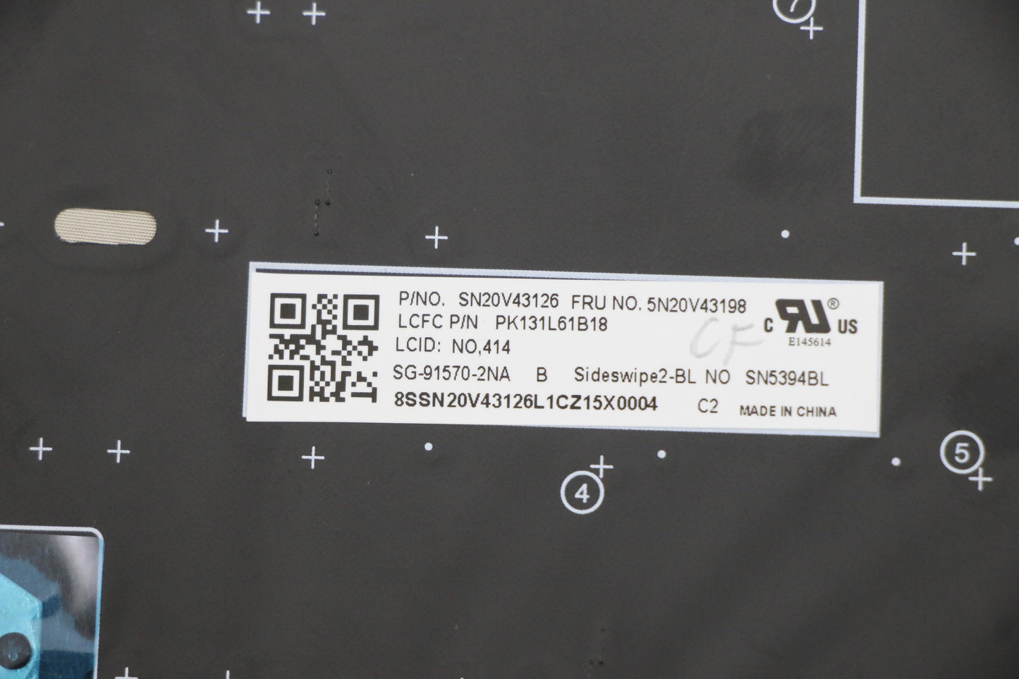 Lenovo Cmsk-Cs20,Bk-Bl,Ltn,Nor - 5N20V43198