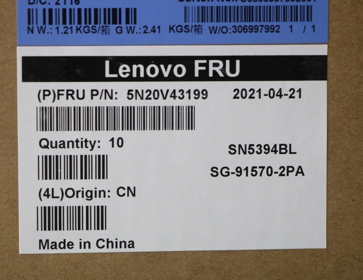 Lenovo Cmsk-Cs20,Bk-Bl,Ltn,Por - 5N20V43199