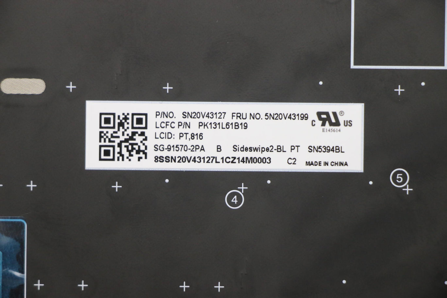 Lenovo Cmsk-Cs20,Bk-Bl,Ltn,Por - 5N20V43199