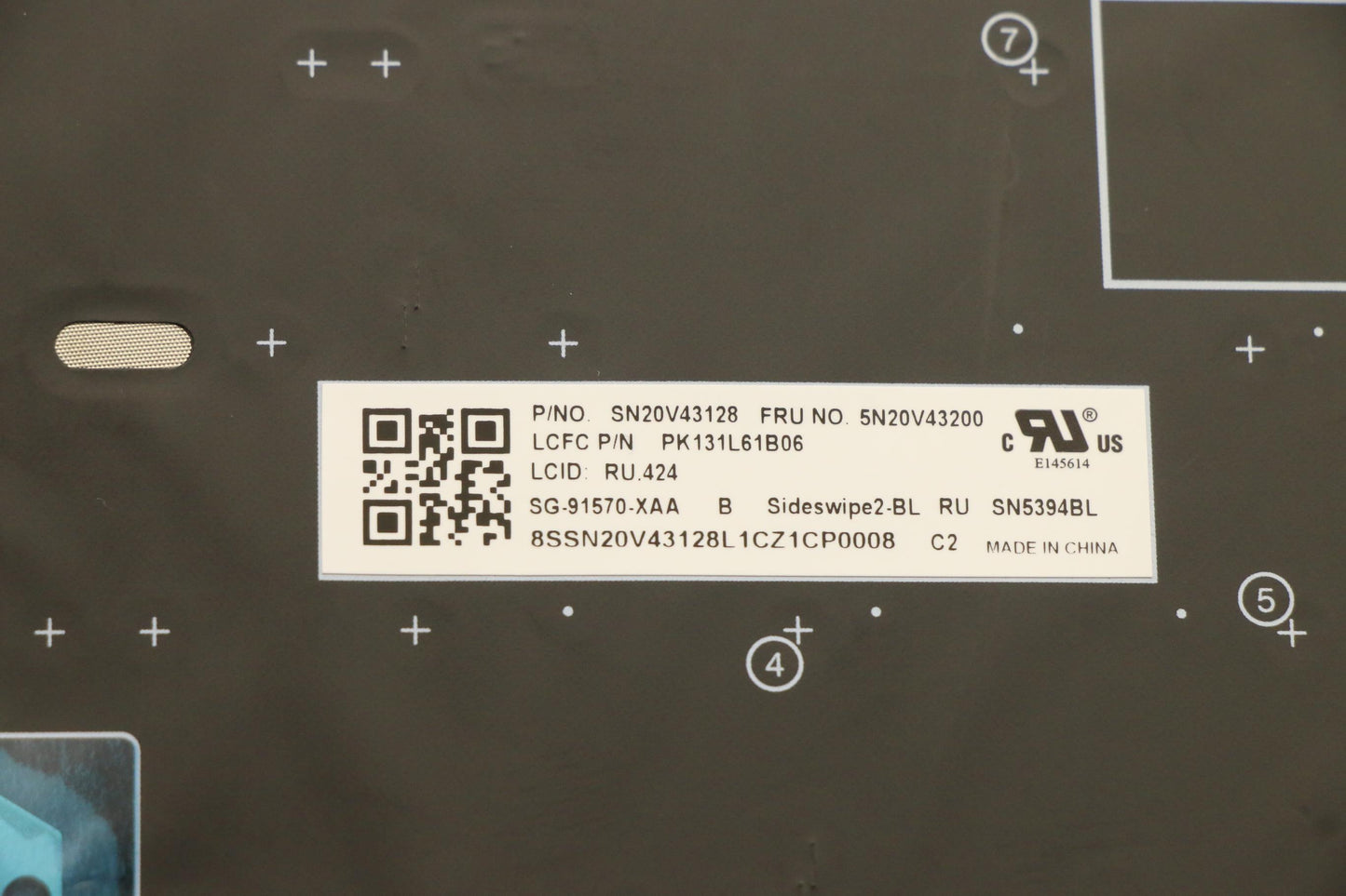 Lenovo Cmsk-Cs20,Bk-Bl,Ltn,Rus - 5N20V43200