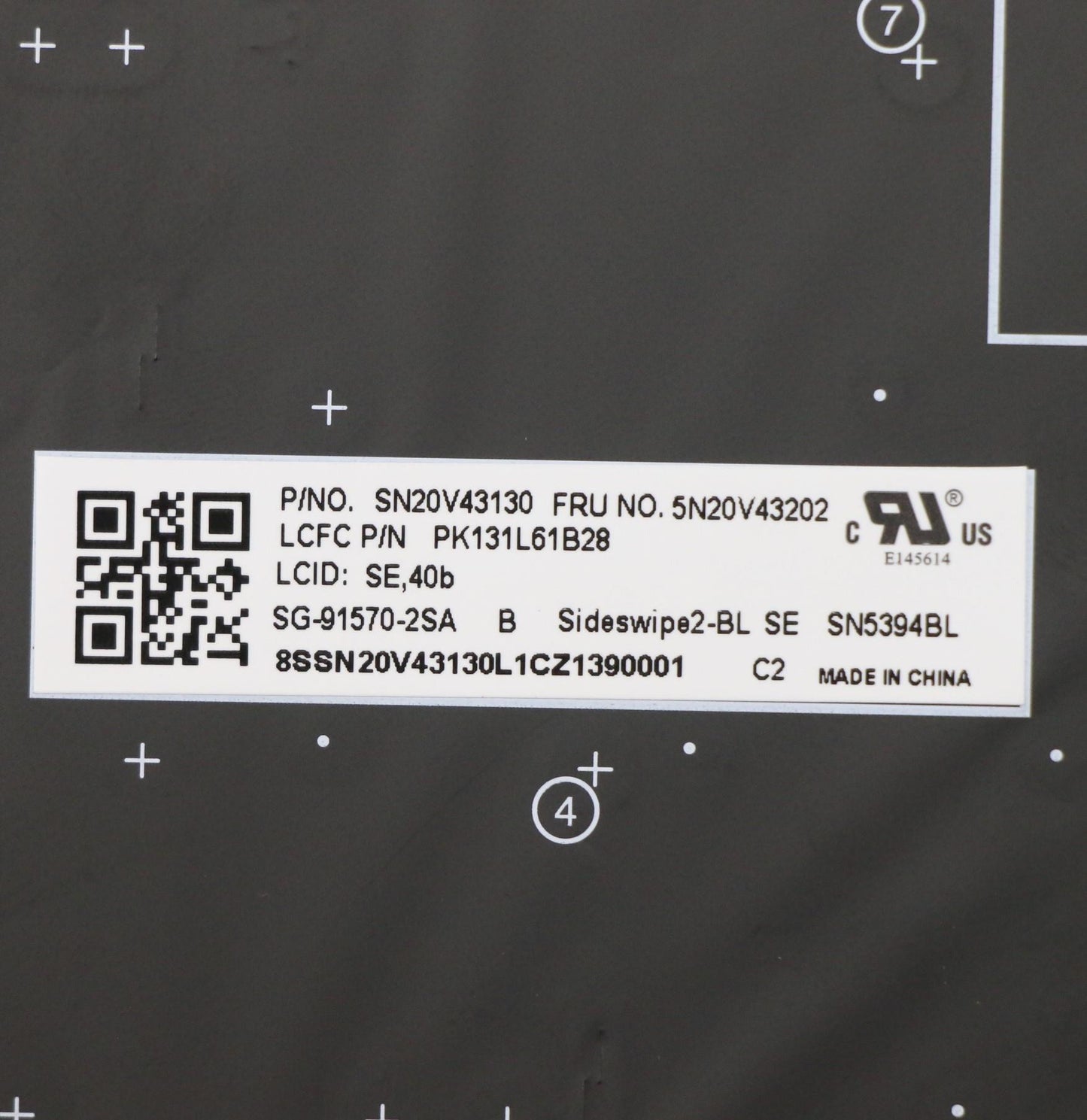 Lenovo Cmsk-Cs20,Bk-Bl,Ltn,Swe/Fin - 5N20V43202