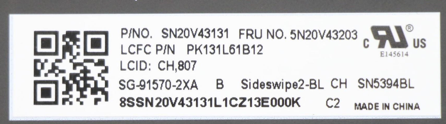 Lenovo Cmsk-Cs20,Bk-Bl,Ltn,Sws - 5N20V43203