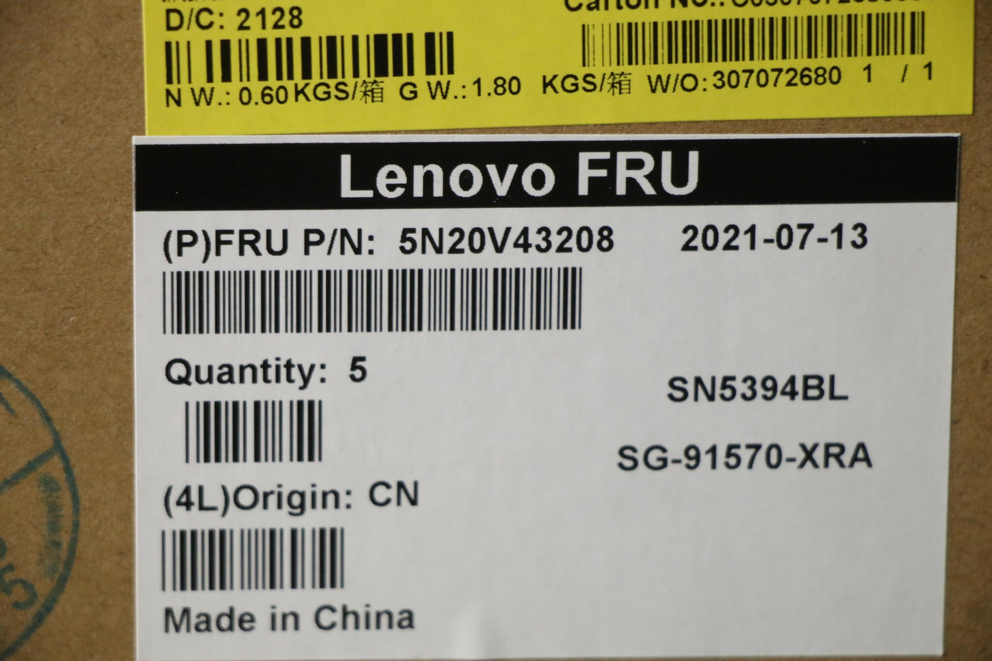 Lenovo Cmsk-Cs20,Bk-Bl,Ltn,Kor - 5N20V43208
