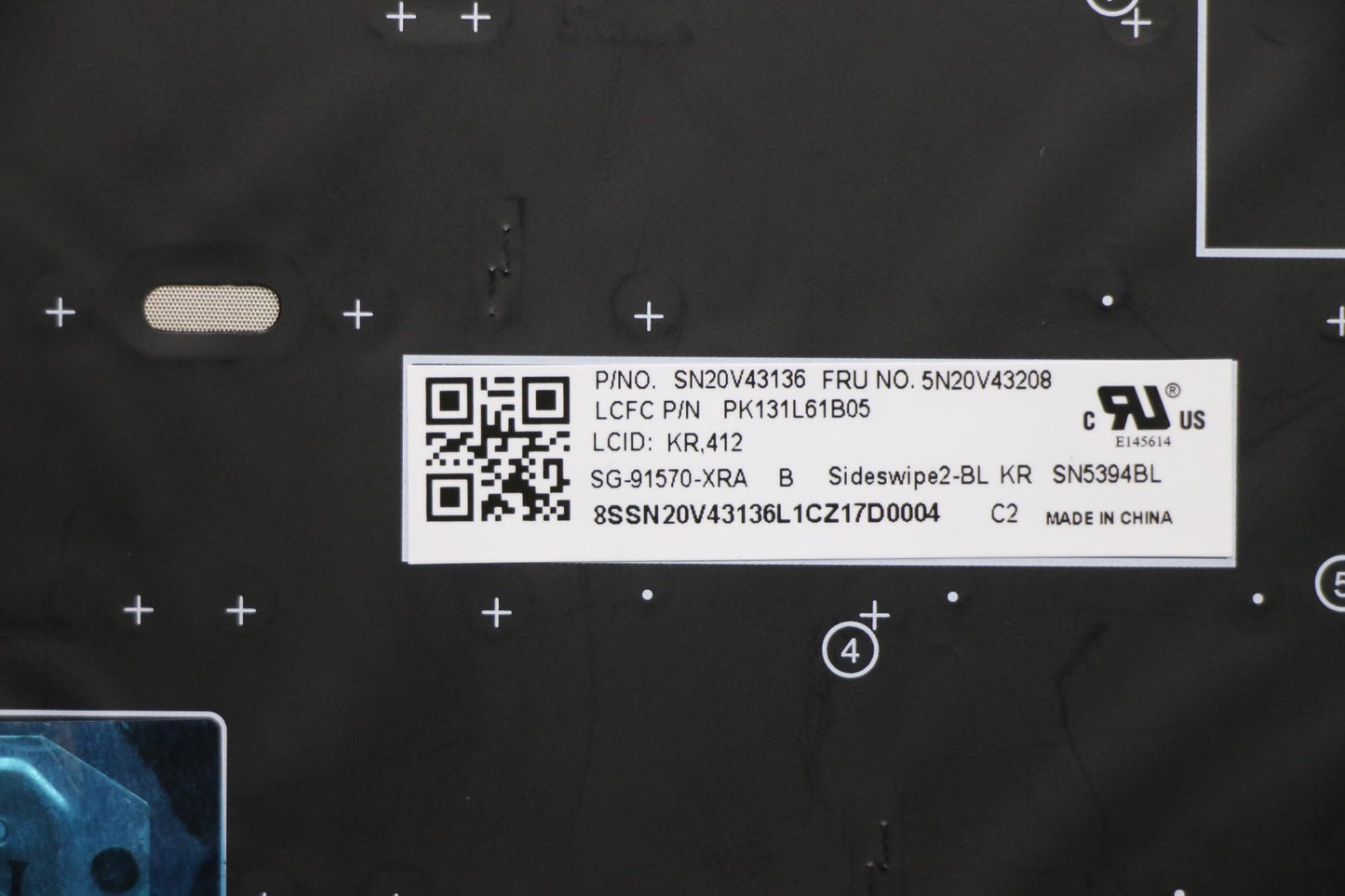 Lenovo Cmsk-Cs20,Bk-Bl,Ltn,Kor - 5N20V43208