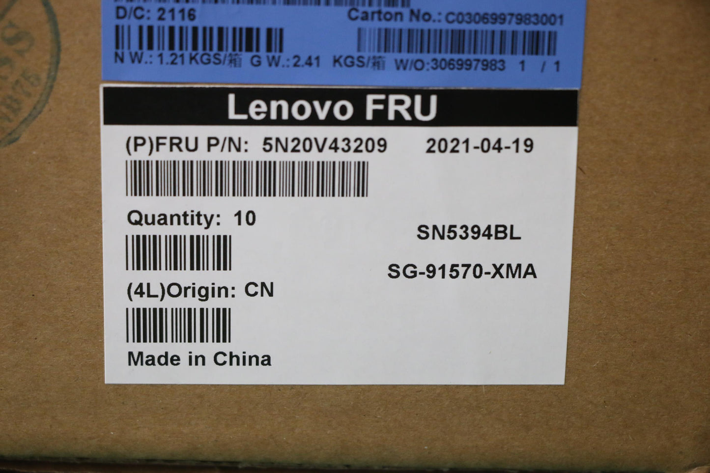 Lenovo Cmsk-Cs20,Bk-Bl,Ltn,Tc - 5N20V43209