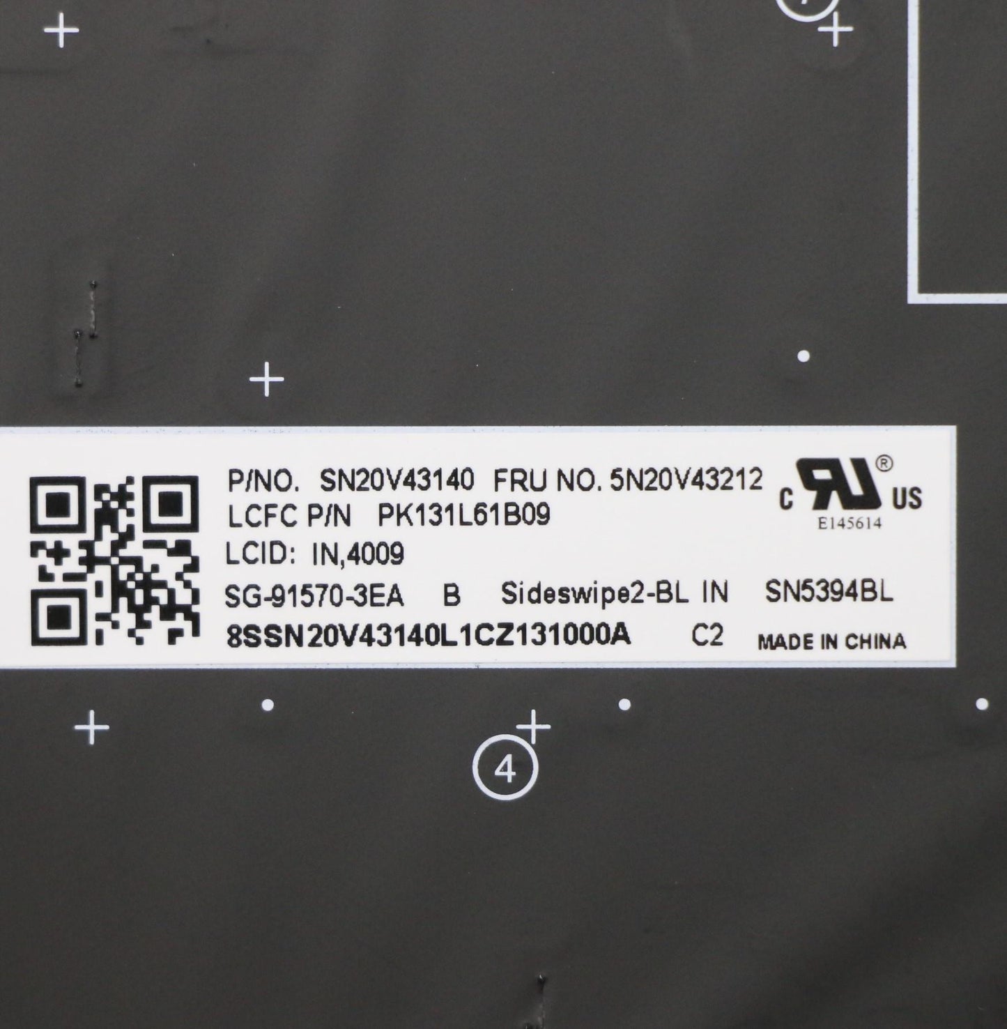 Lenovo Cmsk-Cs20,Bk-Bl,Ltn,Ind Eng - 5N20V43212