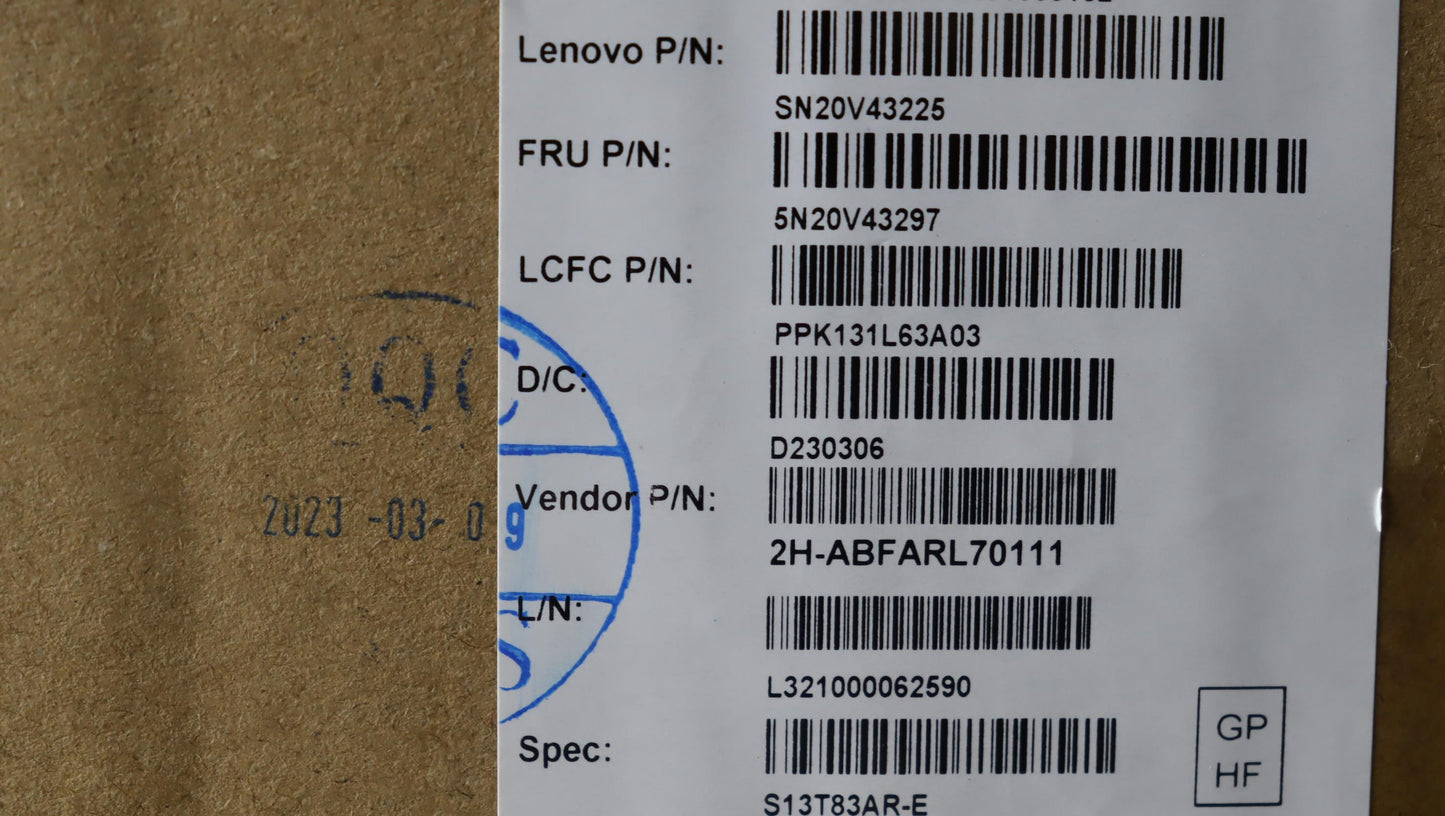 Lenovo Cmsk-Cs20,Bk-Nbl,Pmx,Ara - 5N20V43297