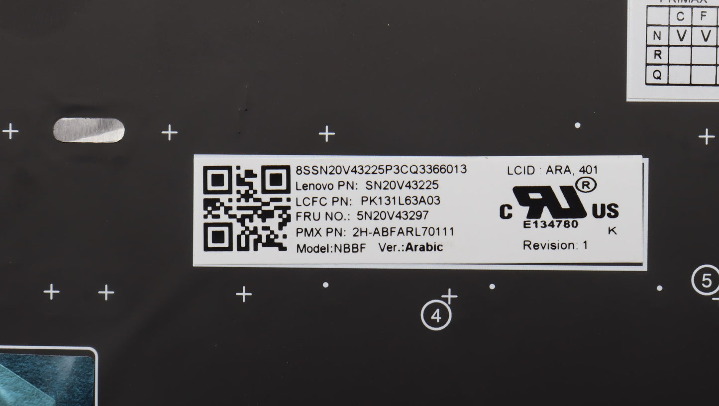Lenovo Cmsk-Cs20,Bk-Nbl,Pmx,Ara - 5N20V43297