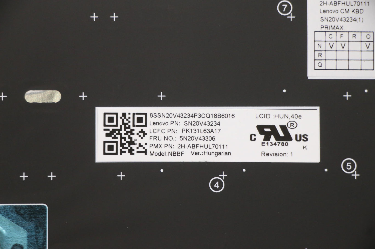 Lenovo Cmsk-Cs20,Bk-Nbl,Pmx,Hun - 5N20V43306