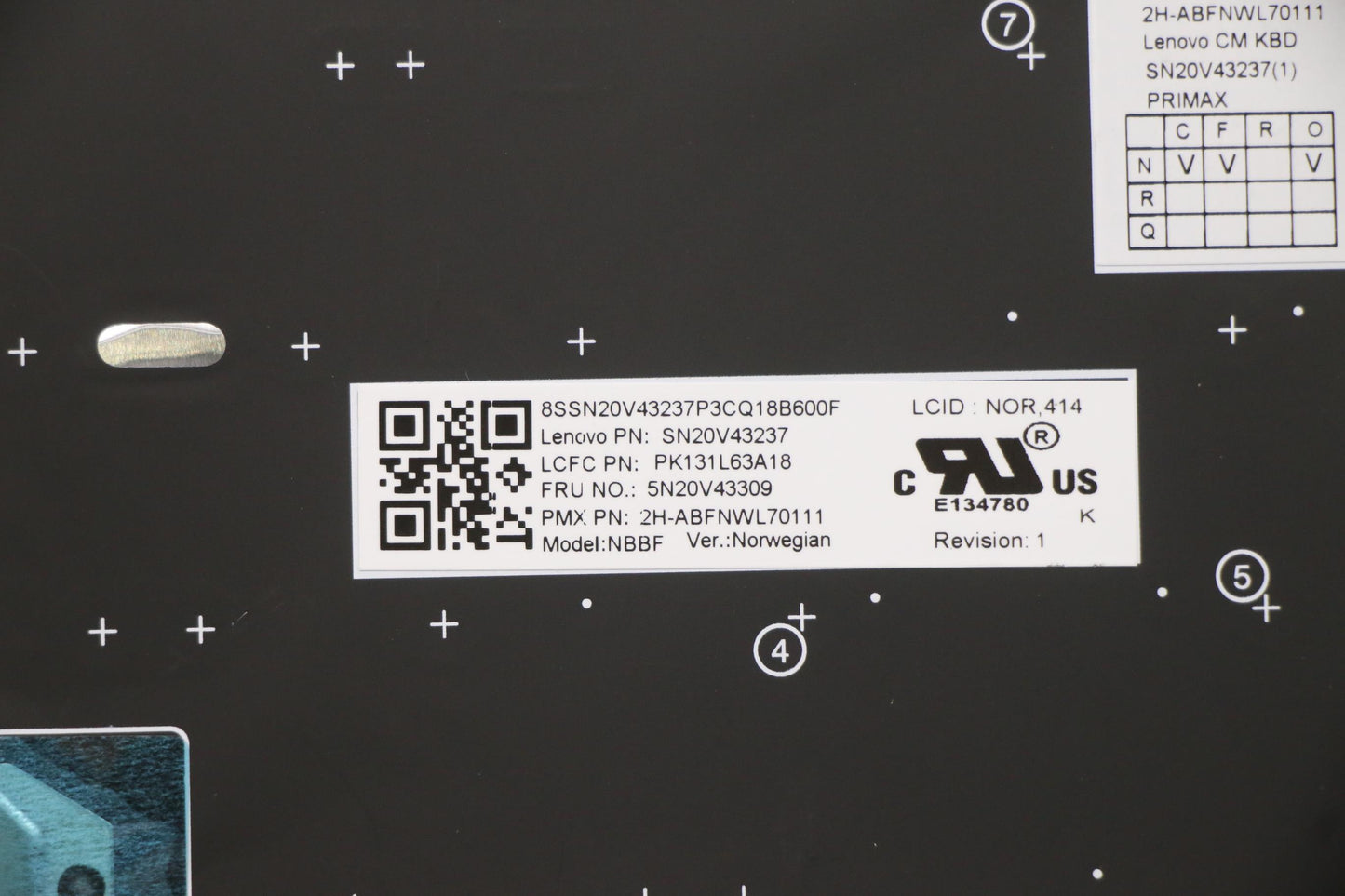 Lenovo Cmsk-Cs20,Bk-Nbl,Pmx,Nor - 5N20V43309