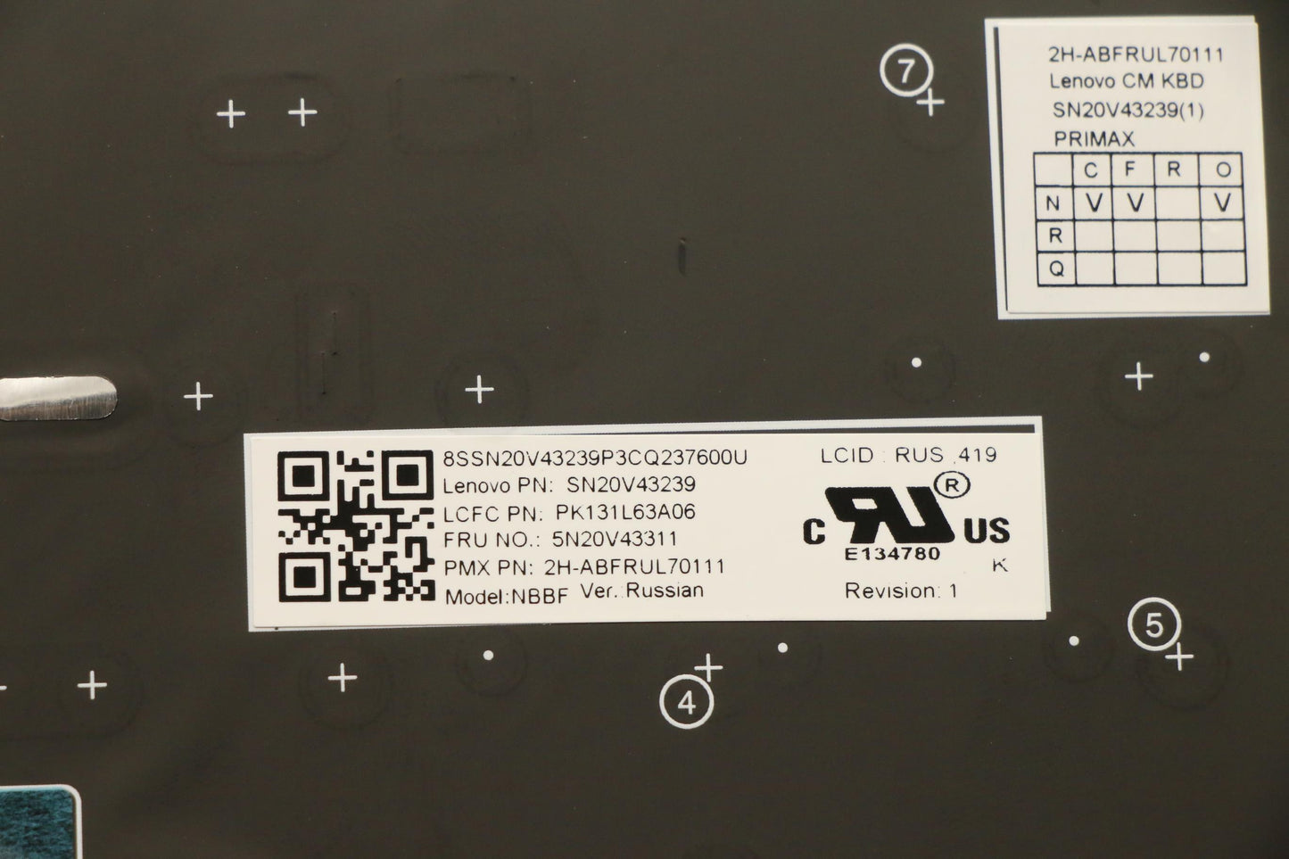 Lenovo Cmsk-Cs20,Bk-Nbl,Pmx,Rus - 5N20V43311