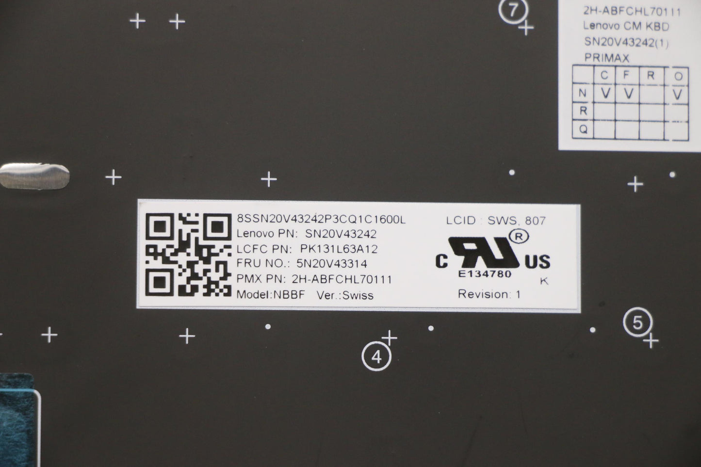Lenovo Cmsk-Cs20,Bk-Nbl,Pmx,Sws - 5N20V43314