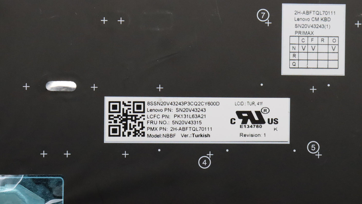 Lenovo Cmsk-Cs20,Bk-Nbl,Pmx,Tur - 5N20V43315