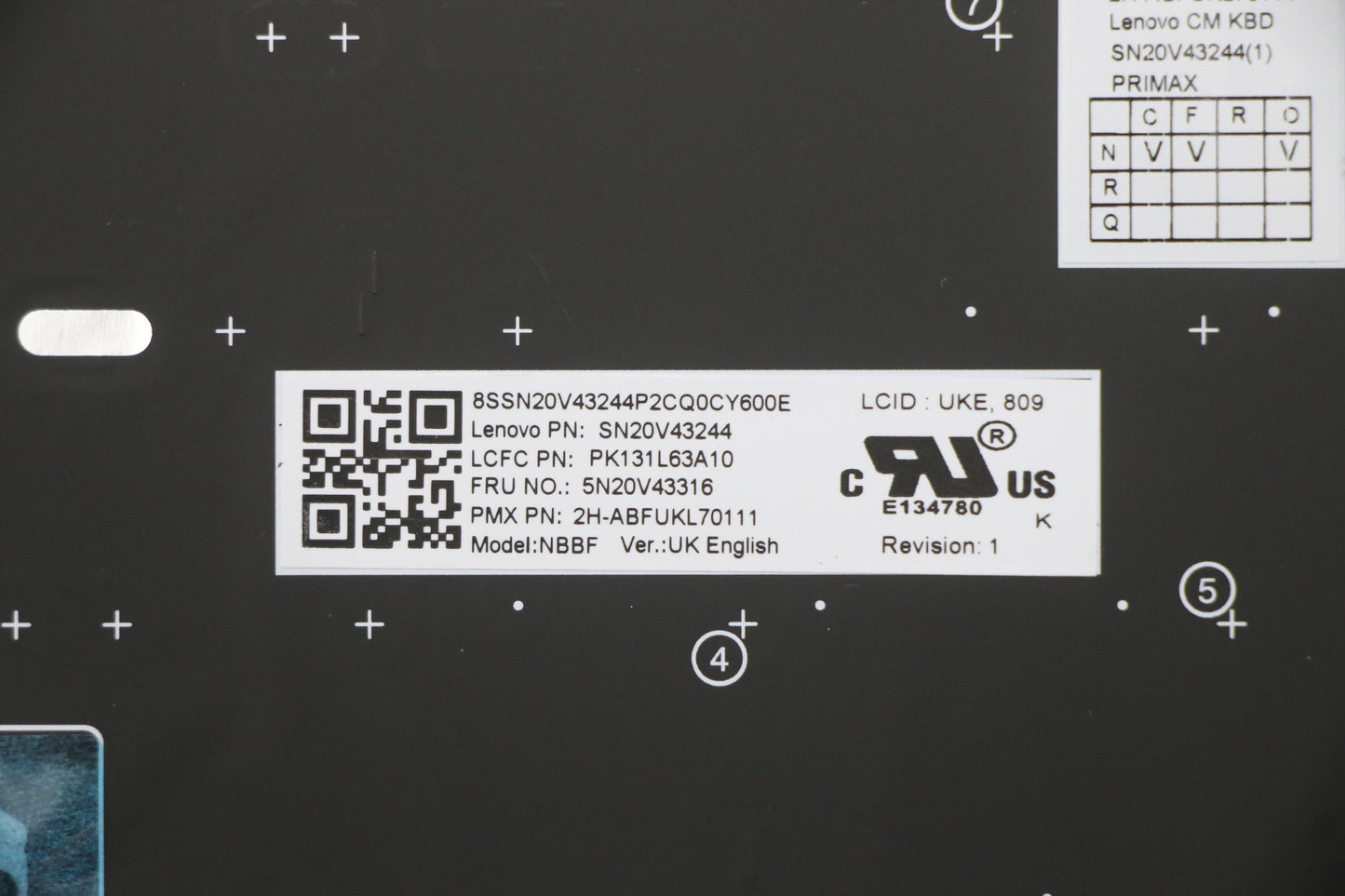 Lenovo Cmsk-Cs20,Bk-Nbl,Pmx,Uke - 5N20V43316