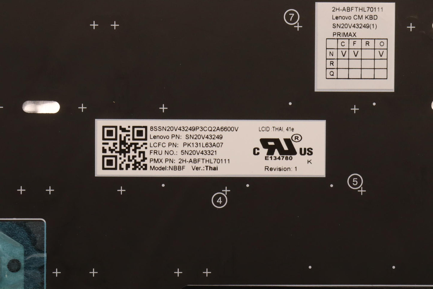 Lenovo Cmsk-Cs20,Bk-Nbl,Pmx,Thai - 5N20V43321