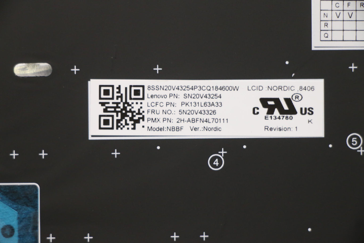 Lenovo Cmsk-Cs20,Bk-Nbl,Pmx,Nordic - 5N20V43326