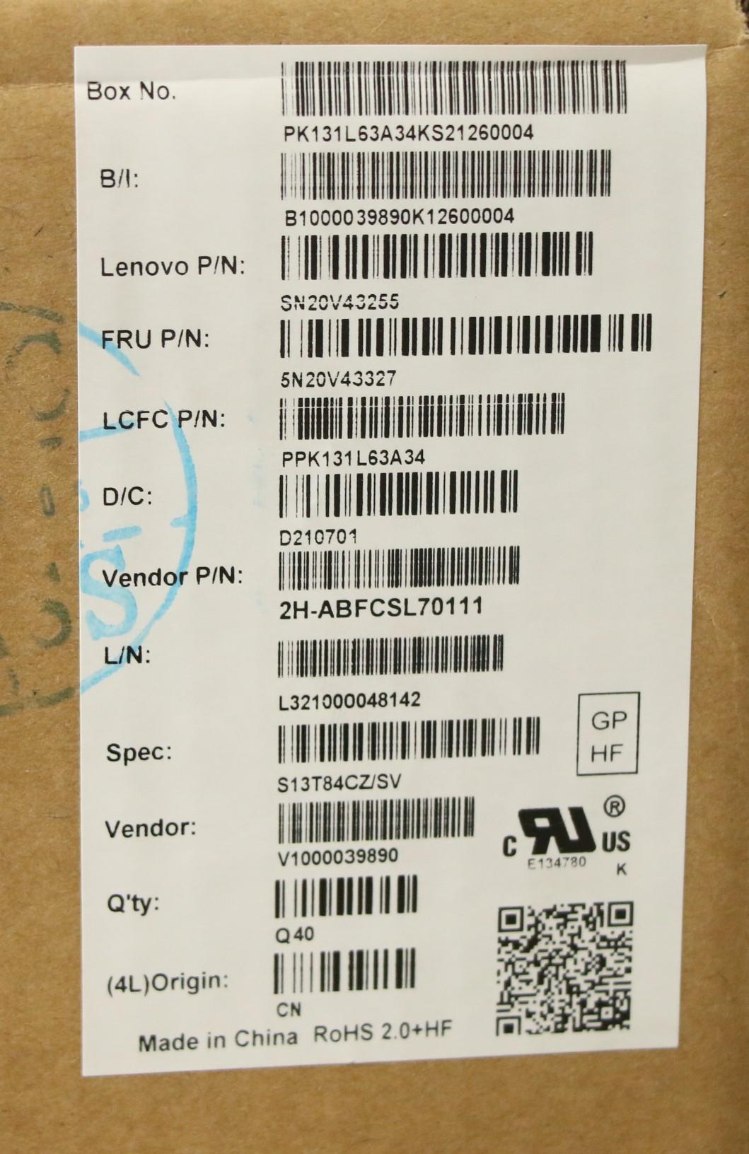 Lenovo Cmsk-Cs20,Bk-Nbl,Pmx,Cze/Slk - 5N20V43327