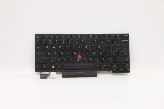 Lenovo USA English Internal Keyboard, Black, Backlit - 5N20V43328