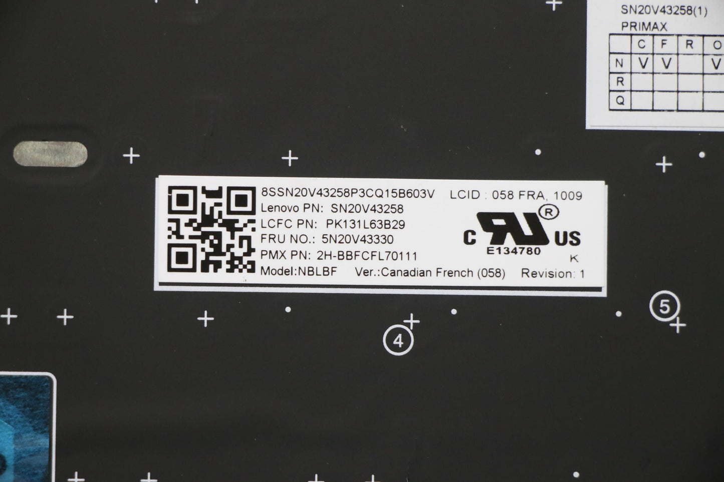 Lenovo Cmsk-Cs20,Bk-Bl,Pmx,058 Fra - 5N20V43330