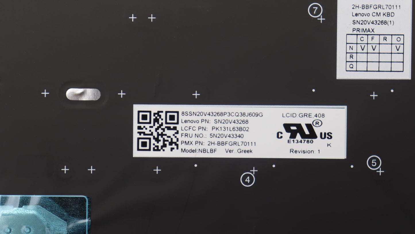 Lenovo Cmsk-Cs20,Bk-Bl,Pmx,Gre - 5N20V43340