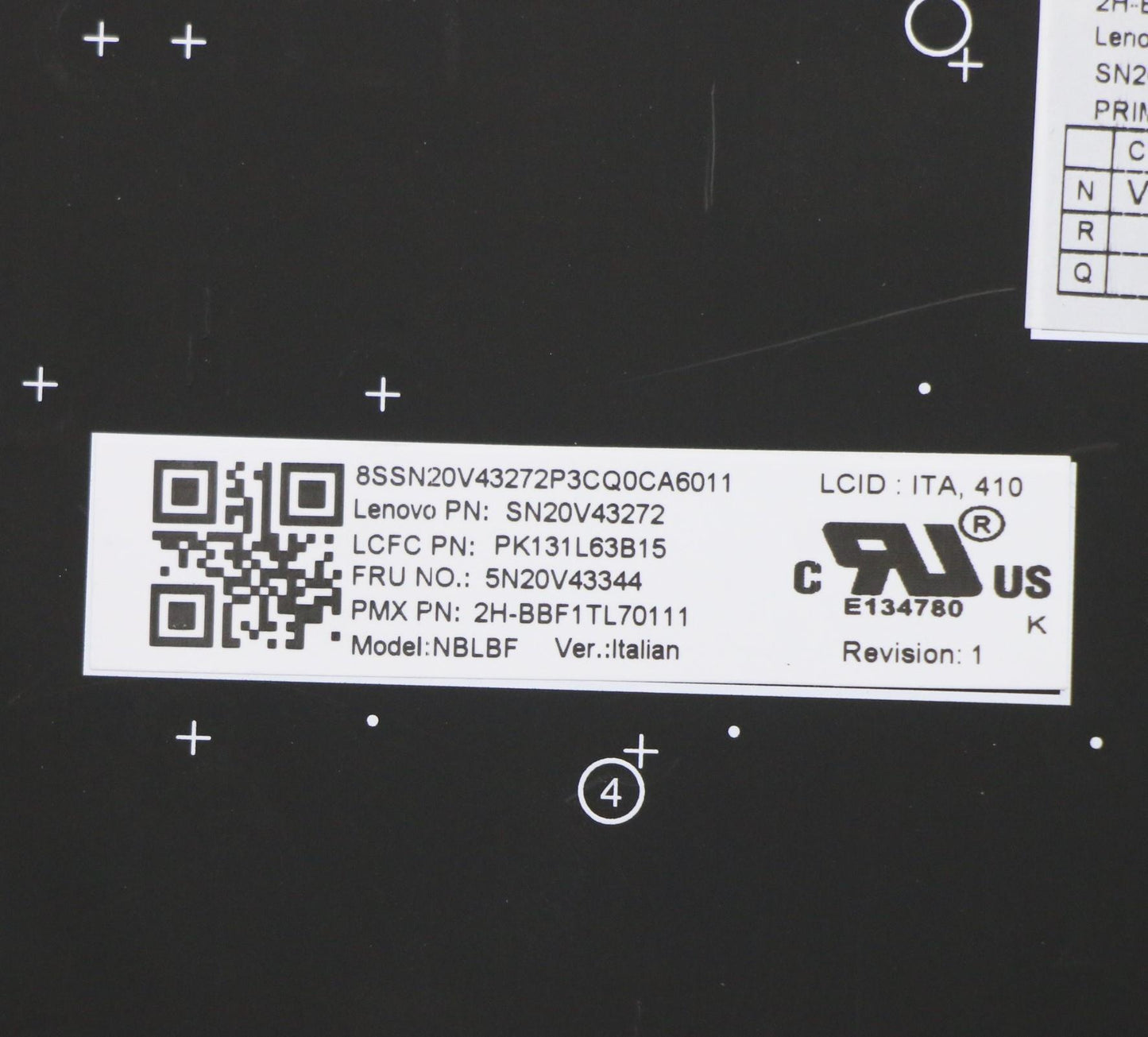 Lenovo Cmsk-Cs20,Bk-Bl,Pmx,Ita - 5N20V43344