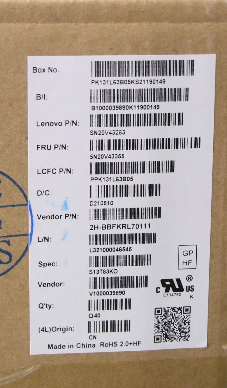 Lenovo Cmsk-Cs20,Bk-Bl,Pmx,Kor - 5N20V43355