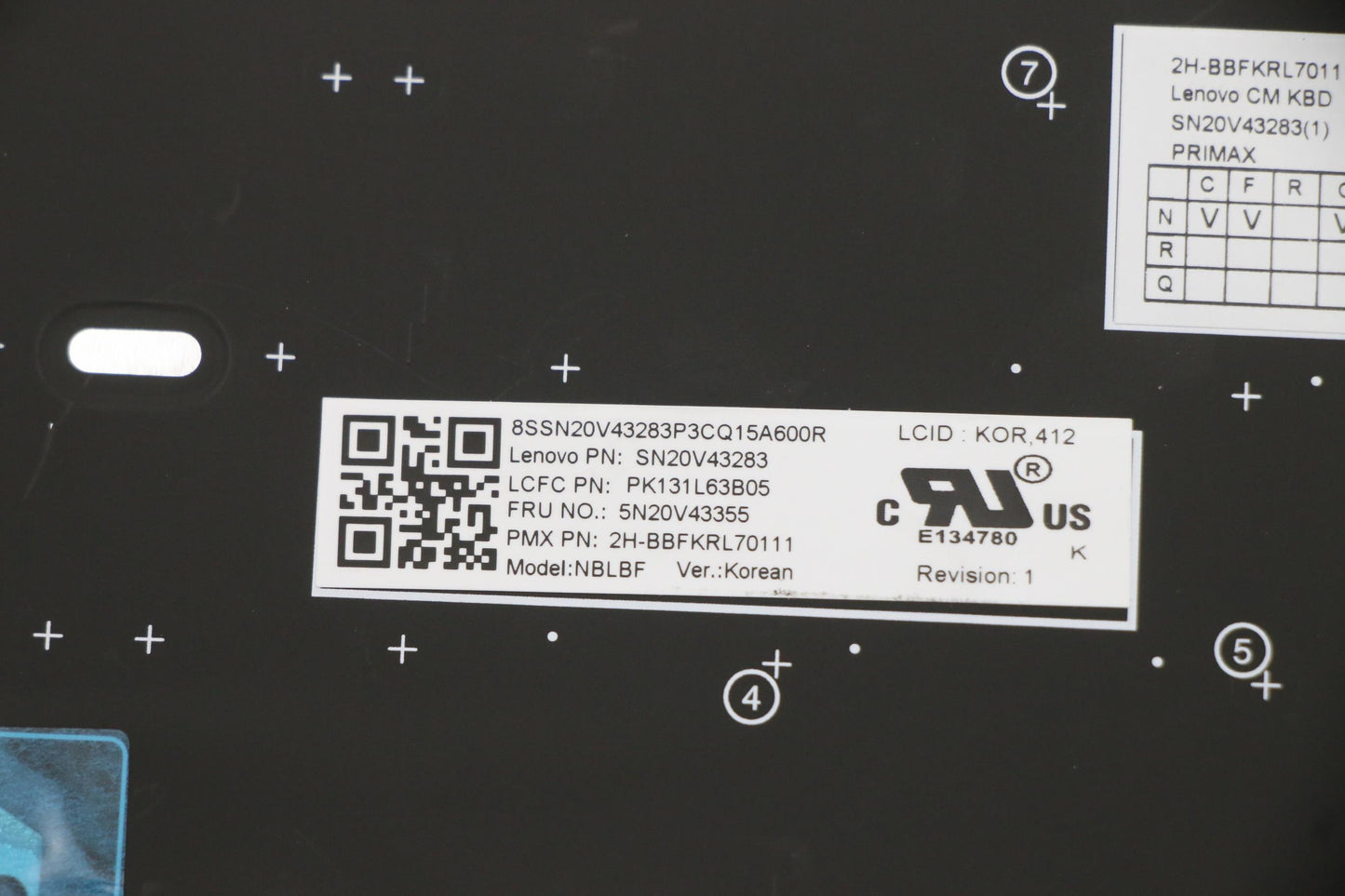 Lenovo Cmsk-Cs20,Bk-Bl,Pmx,Kor - 5N20V43355