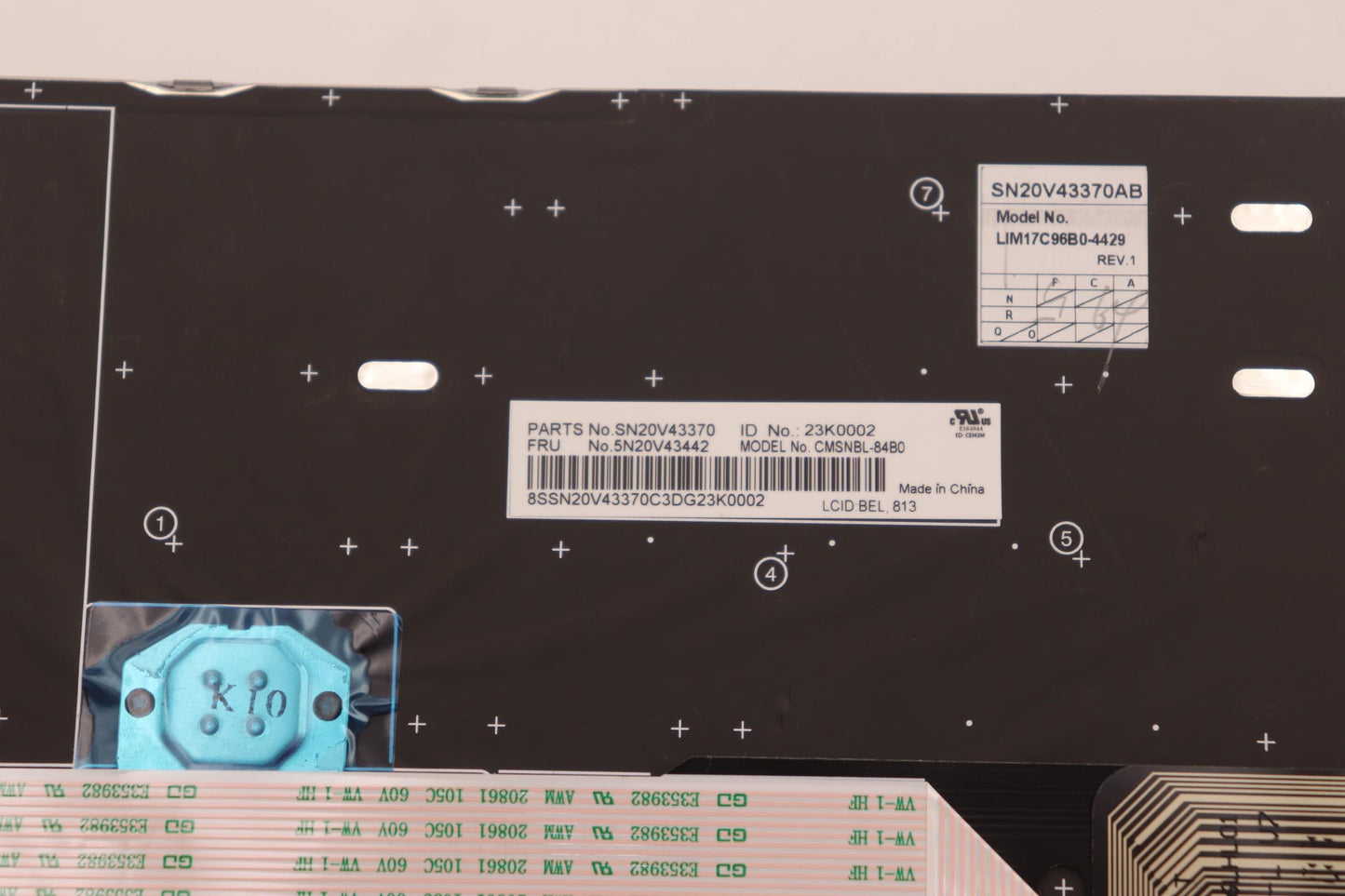 Lenovo Nb_Kyb Cmsk-Cs20Sv-Nblchybel - 5N20V43442