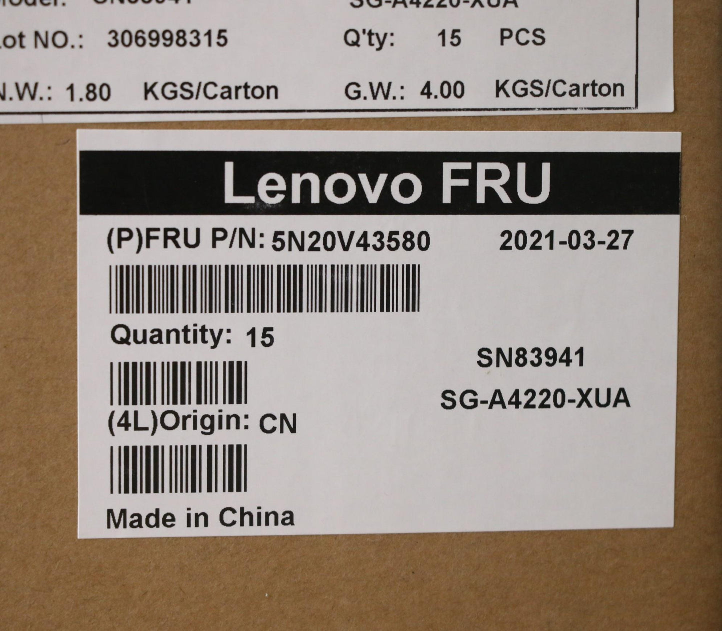 Lenovo Nb_Kyb Cmsk-Cs20Sv-Nblltneng - 5N20V43580
