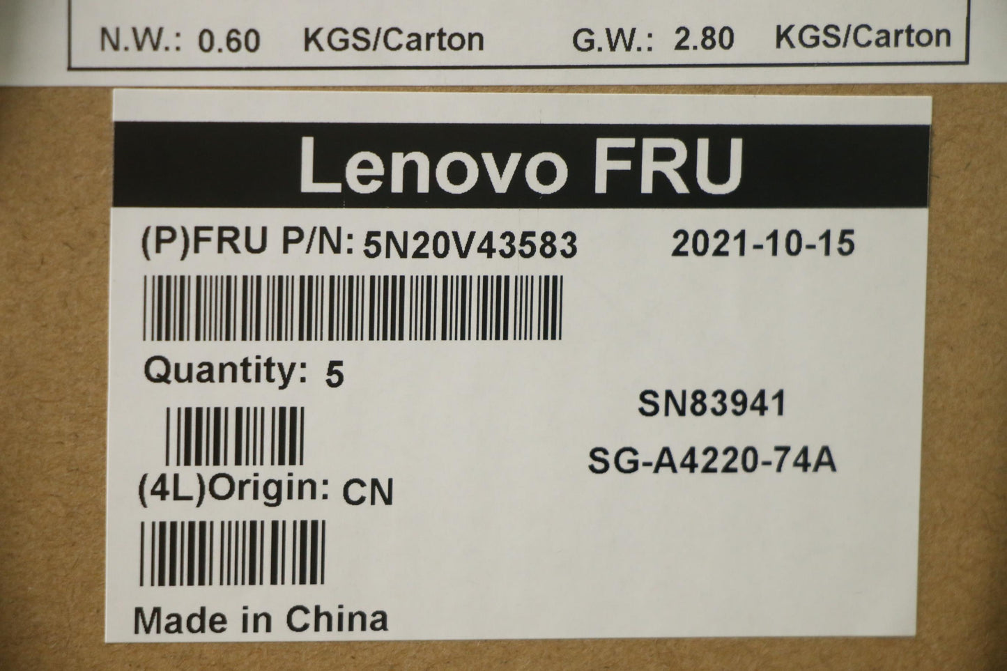 Lenovo Nb_Kyb Cmsk-Cs20Sv-Nblltnla Sp - 5N20V43583