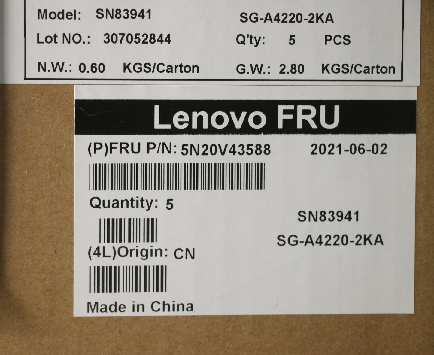 Lenovo Nb_Kyb Cmsk-Cs20Sv-Nblltnden - 5N20V43588