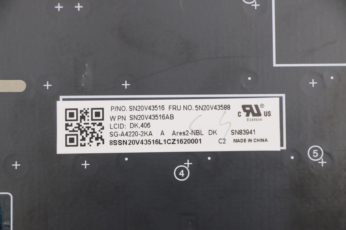 Lenovo Nb_Kyb Cmsk-Cs20Sv-Nblltnden - 5N20V43588