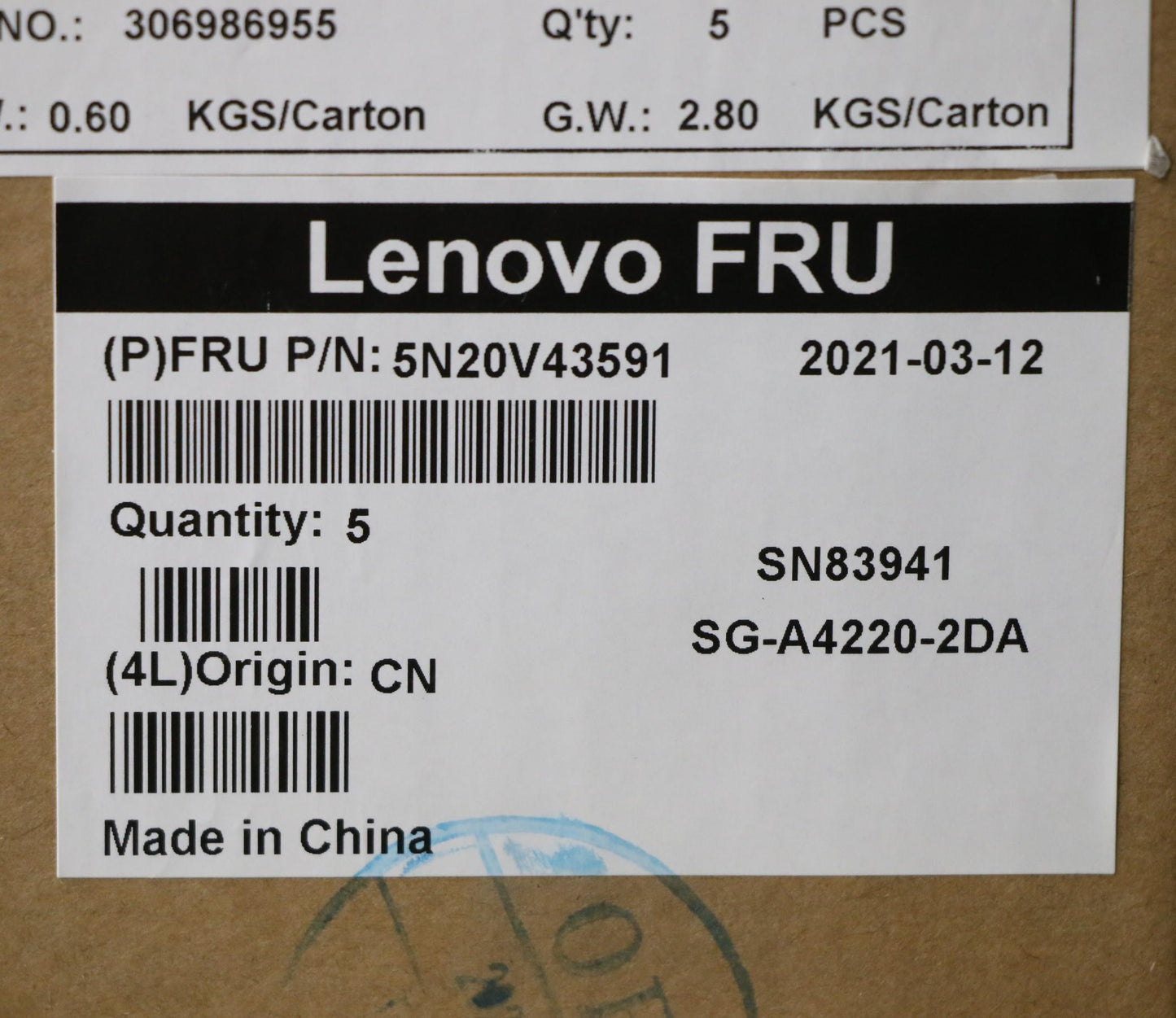 Lenovo Nb_Kyb Cmsk-Cs20Sv-Nblltnger - 5N20V43591