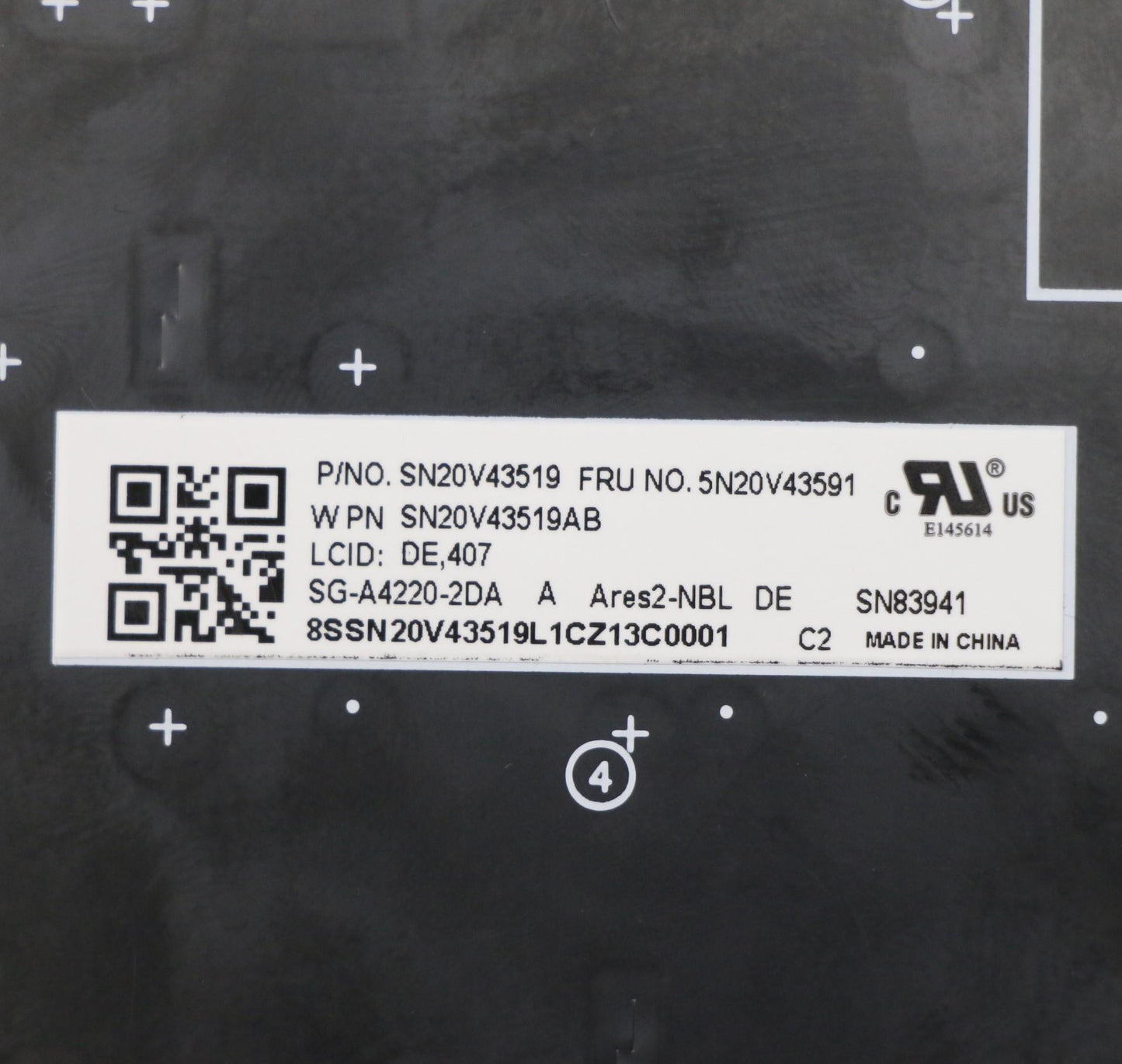 Lenovo Nb_Kyb Cmsk-Cs20Sv-Nblltnger - 5N20V43591