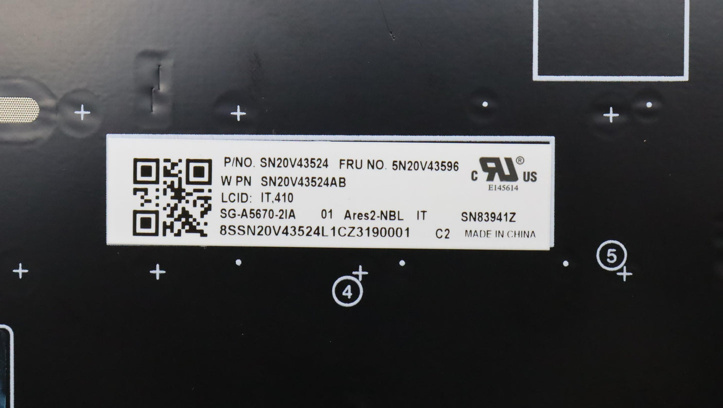 Lenovo Nb_Kyb Cmsk-Cs20Sv-Nblltnita - 5N20V43596